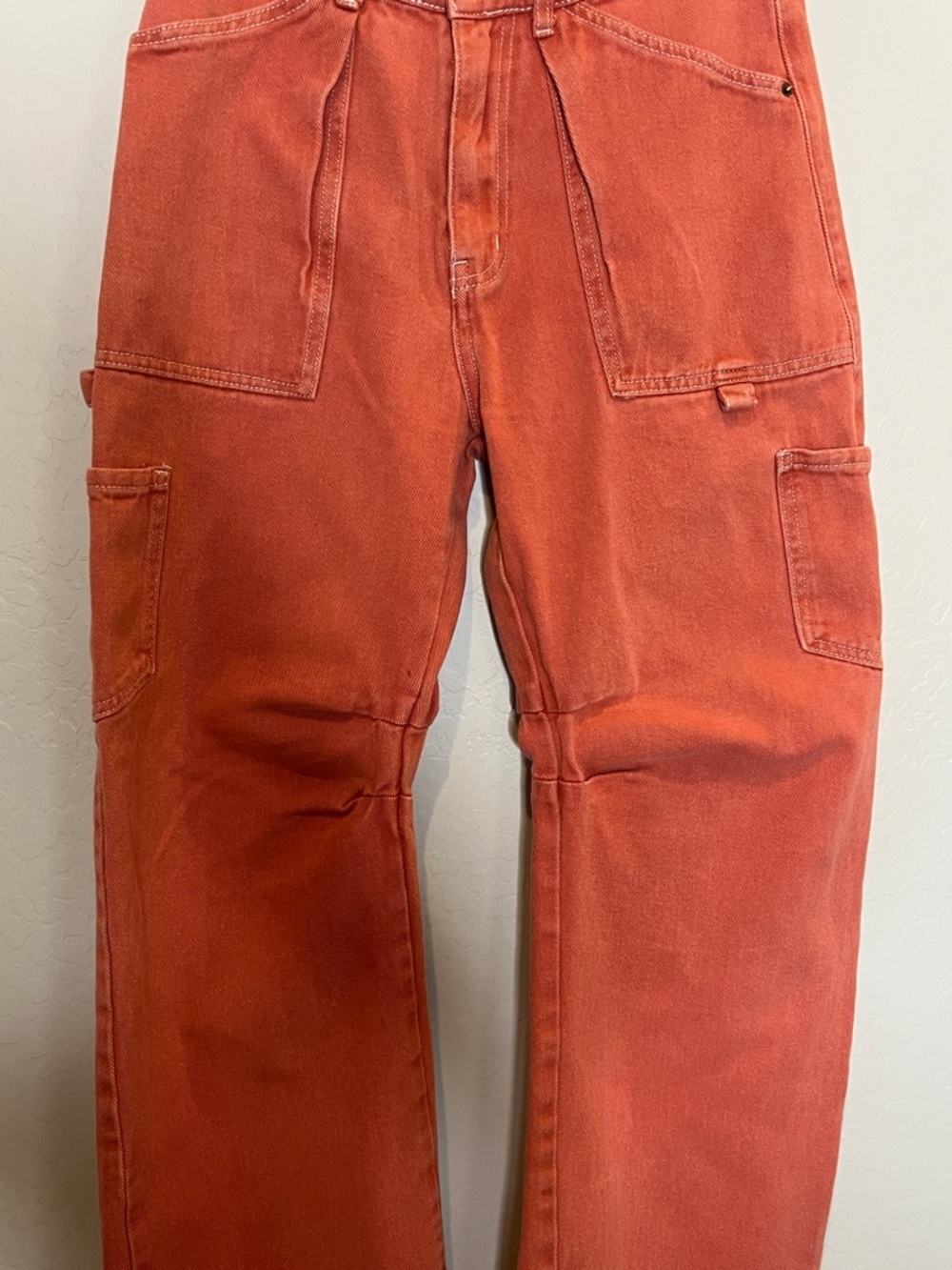 Lioness Light Orange/Peach oversized cargo pants size Small - Picture 6 of 12